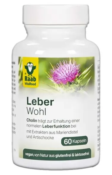 Raab Vitalfood - Leberwohl 60 Kapseln à 550 mg