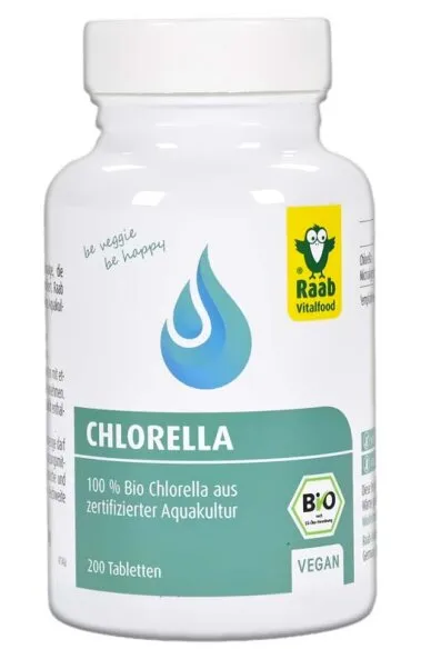 Raab Vitalfood - Bio Chlorella 200 Tabletten