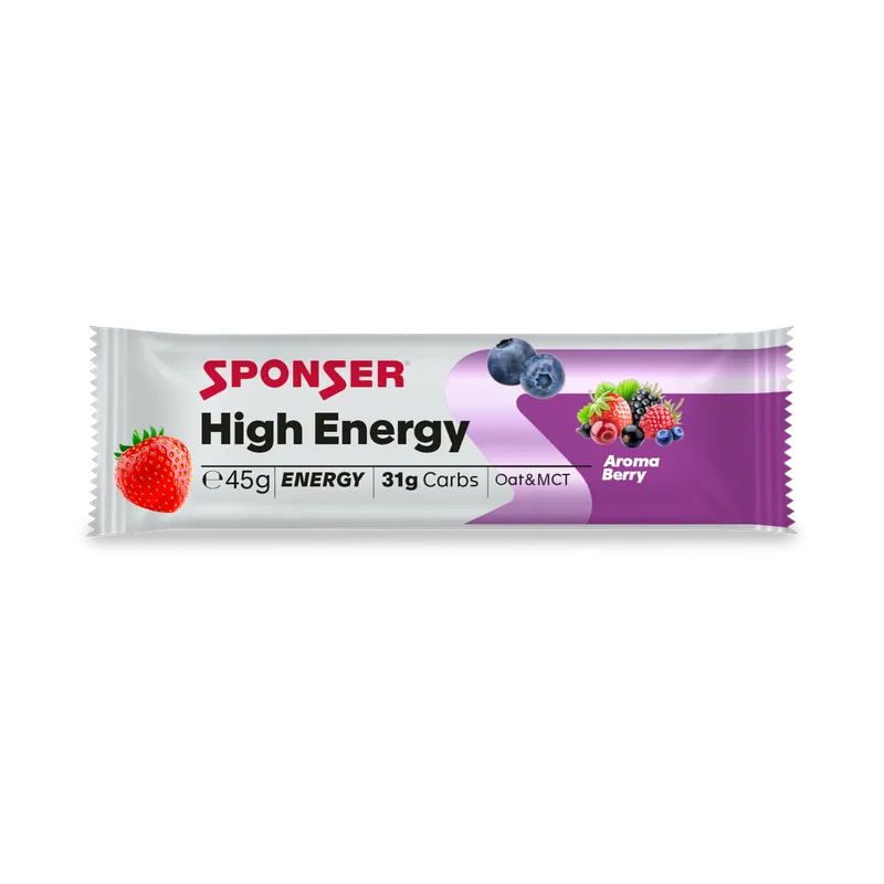 Sponser High Energy Bar | Berry – Display (30 x 45 g)