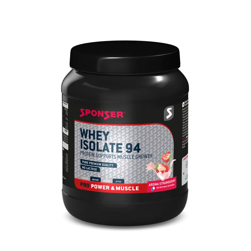 Sponser Whey Isolate 94 | Strawberry – Dose (425 g)