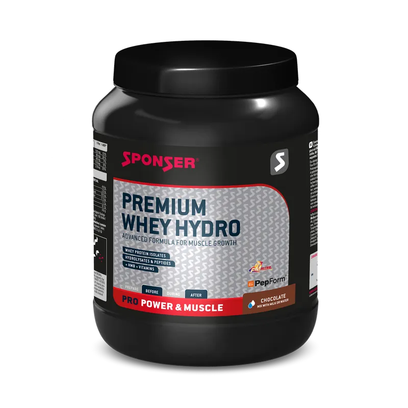 Sponser Premium Whey Hydro | Chocolate – Dose (850 g)