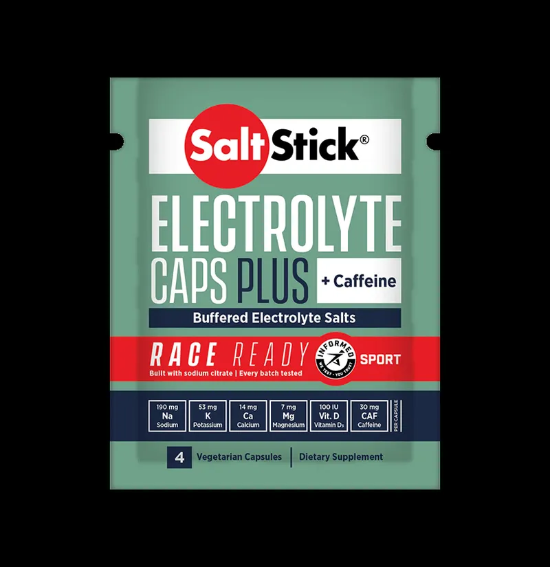 SaltStick Race Ready Caps Koffein - Zip Pack