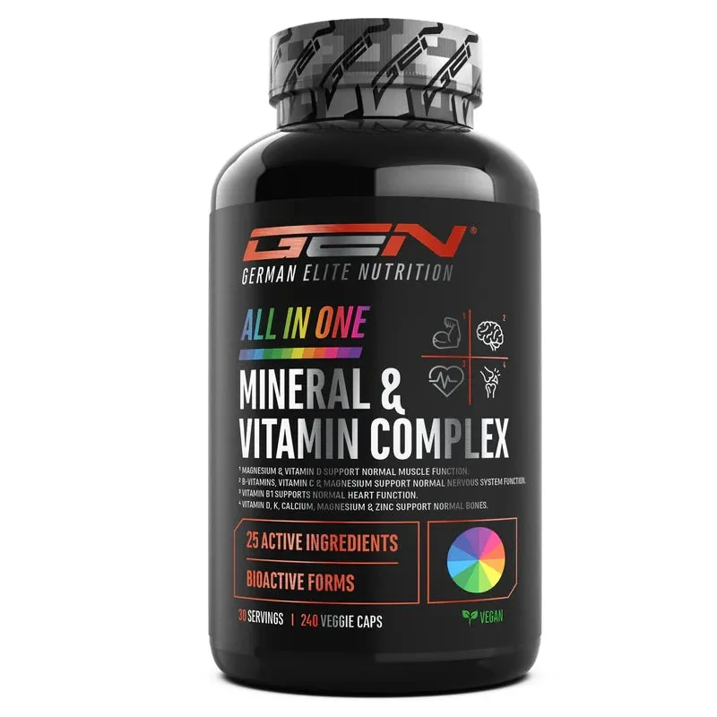 German Elite Nutrition - All in one - Mineral & Vitamin Komplex - 240 Kapseln