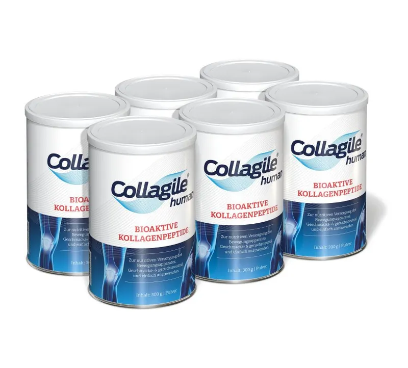 Collagile - 6er-Pack - Collagile Human - 6 x 300g Dose