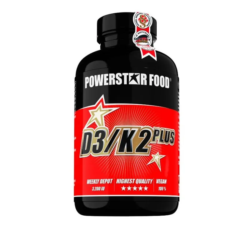 Powerstar Food - Vitamin D3/K2 Plus - 120 Kapseln