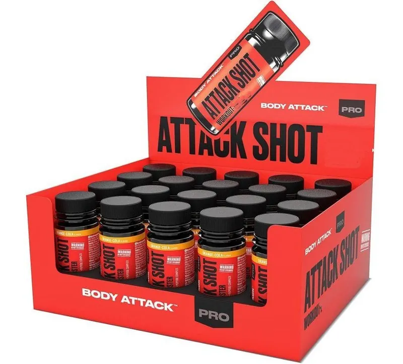 Body Attack - ATTACK SHOT - Karton 20 x 60ml