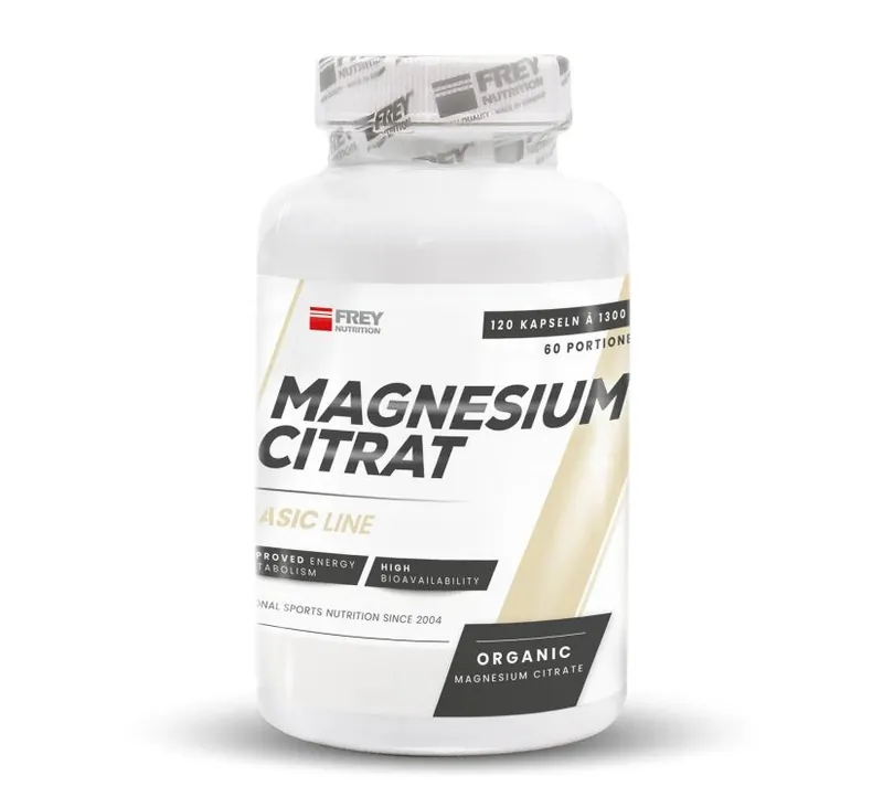 Frey Nutrition - Magnesium Citrat Caps - 120 Kapseln