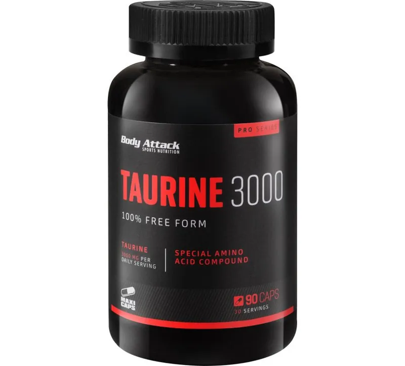 Body Attack - Taurine 3000 Caps - 90 Kapseln