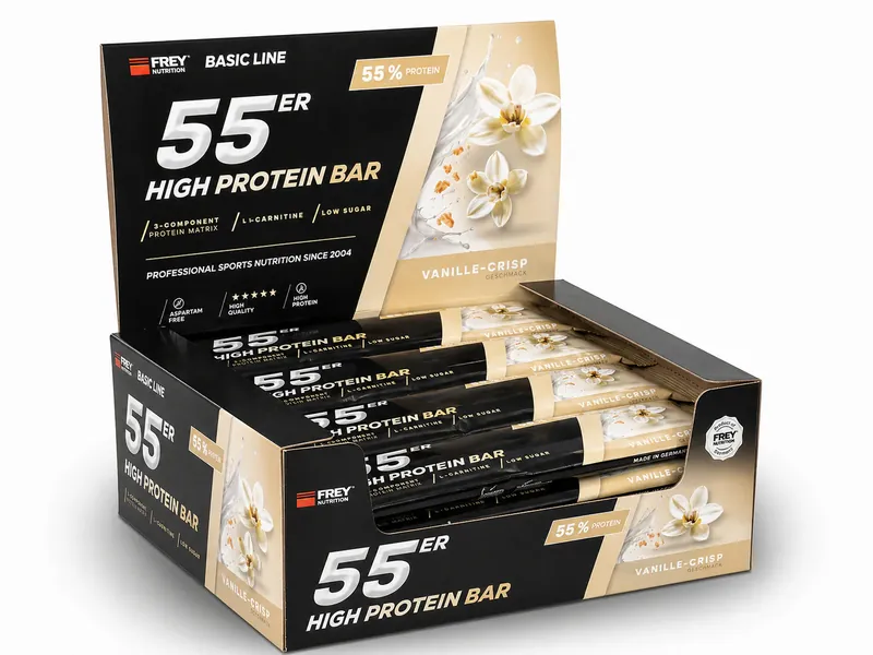 Frey Nutrition - 55er Riegel - Karton 20 x 50g – 1000g