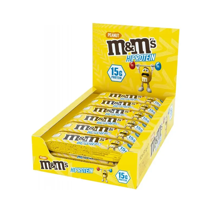 Mars Incorporated M&M´s Hi-Protein Bar Riegel - Karton 12 x 51g – 612g
