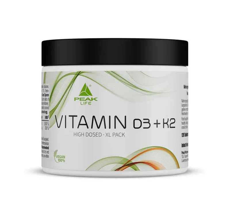 Peak - Vitamin D3 + K2 - 120 Tabletten