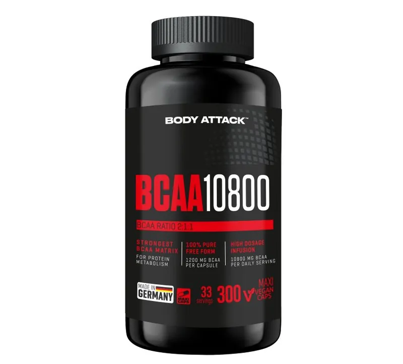 Body Attack - BCAA 10800 Caps - 300 Kapseln