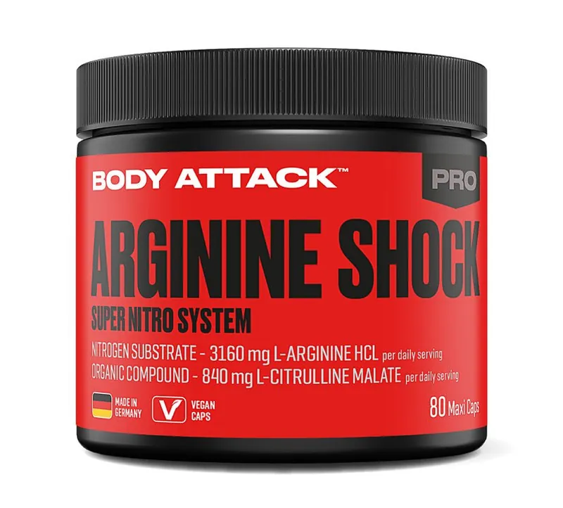 Body Attack - Arginine Shock - 80 Kapseln