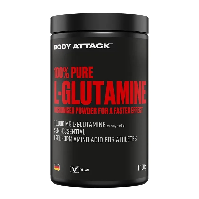 Body Attack - 100% Pure L-Glutamine - 1000g