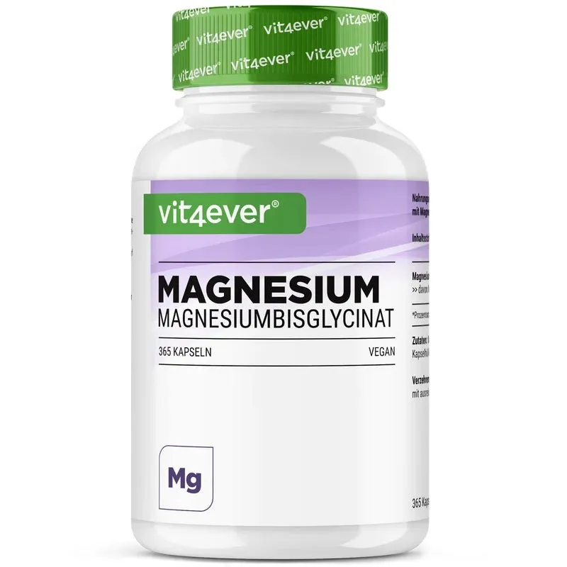 Vit4ever - Magnesium Bisglycinat - 365 Kapseln