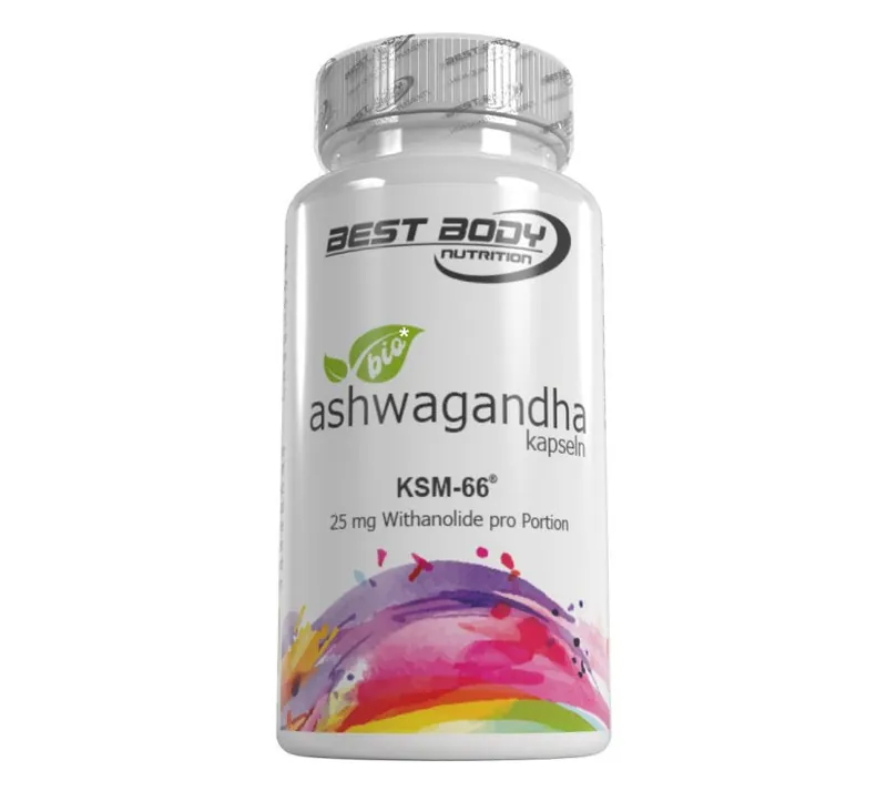 Bio Ashwagandha Kapseln - 60 Stück/Dose