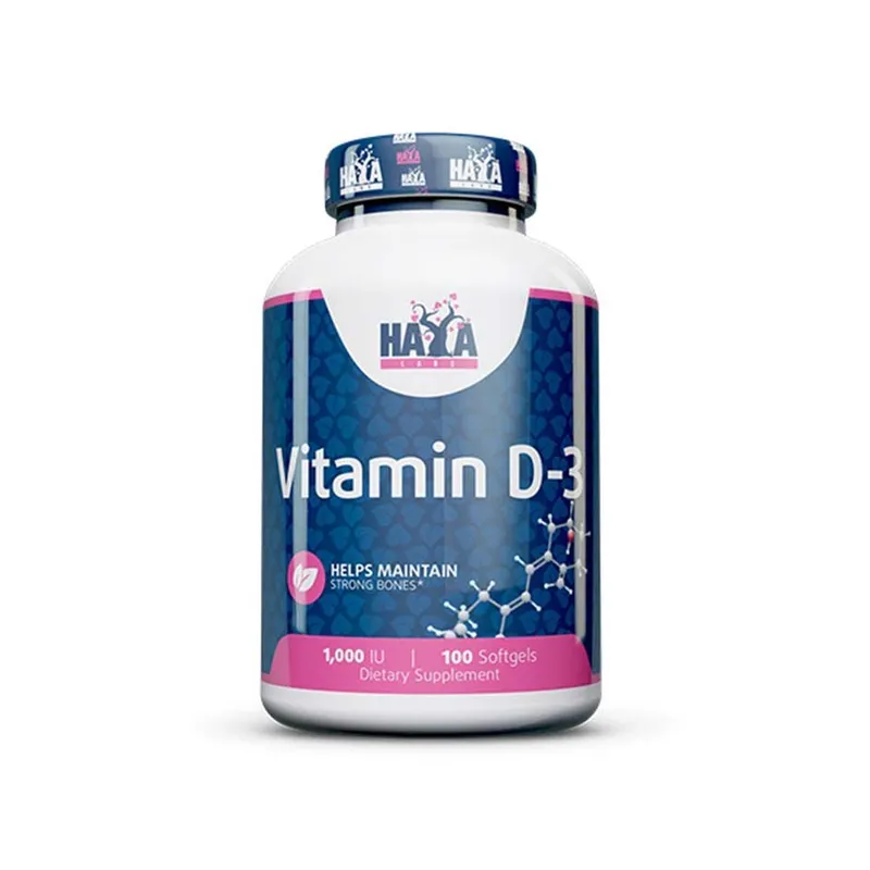 Haya Labs Vitamin D3 1000 IE – 100 Softgels