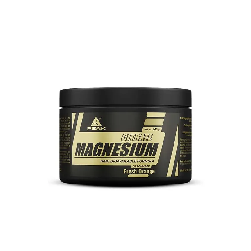 Peak Magnesium Citrate 240 g – MHD-Ausverkauf, Lemon