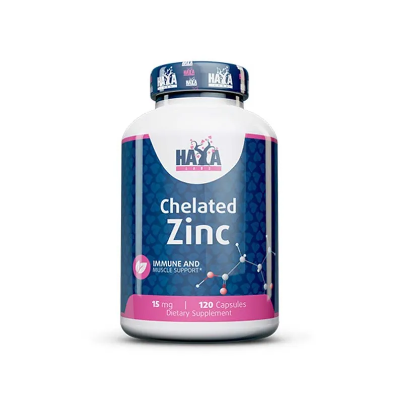 Haya Labs Zink 15 mg – 120 Kapseln, MHD-Ausverkauf