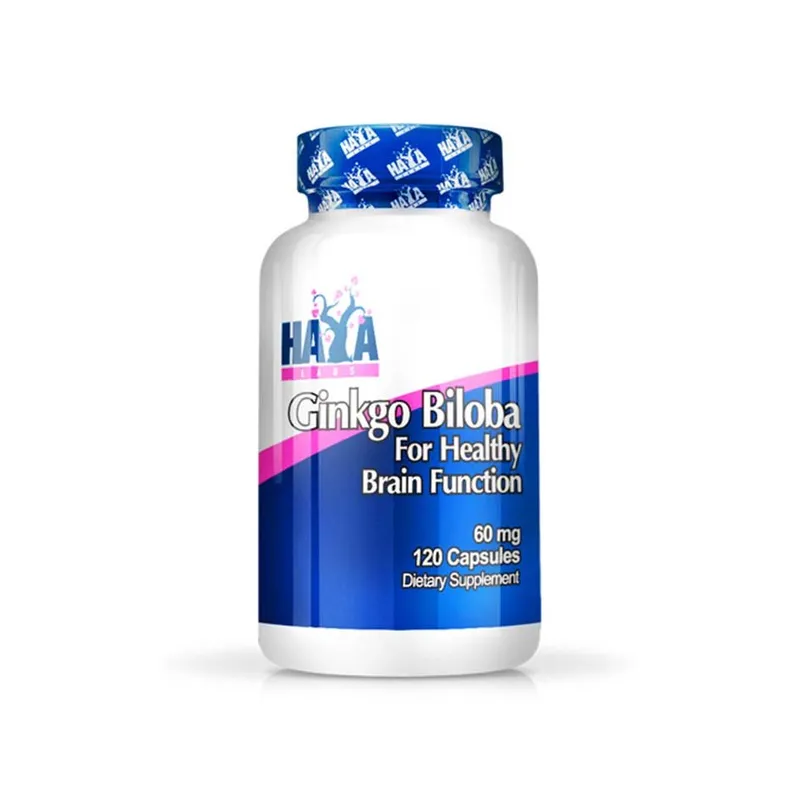 Haya Labs Ginkgo Biloba 60 mg – 120 Kapseln