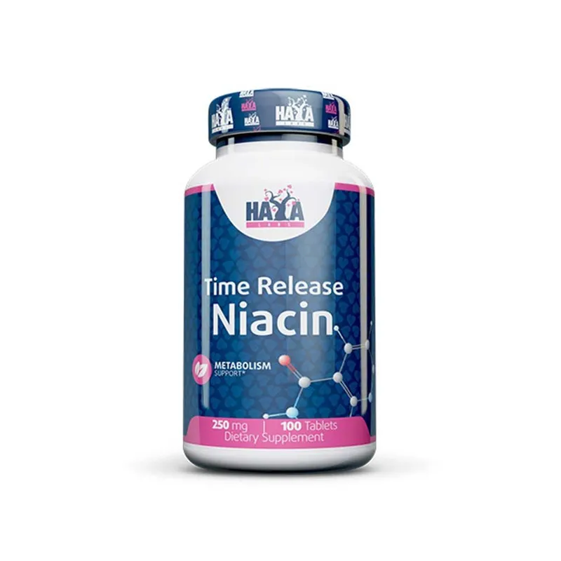 Haya Labs Niacin Time Release 250 mg – 100 Tabletten