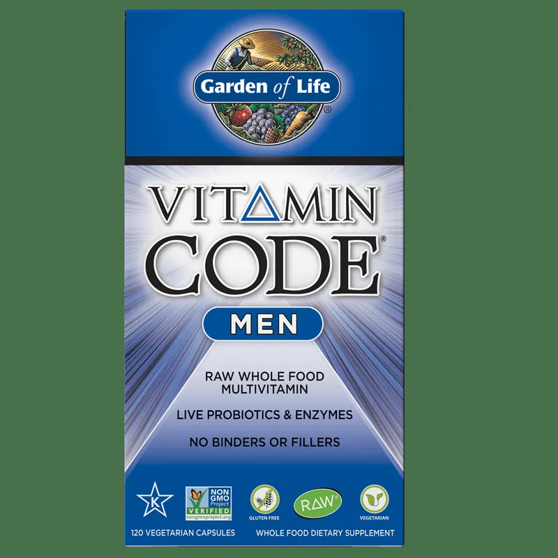 Vitamin Code Men - Natürliches Multivitamin aus Lebensmitteln (120 Kapseln)