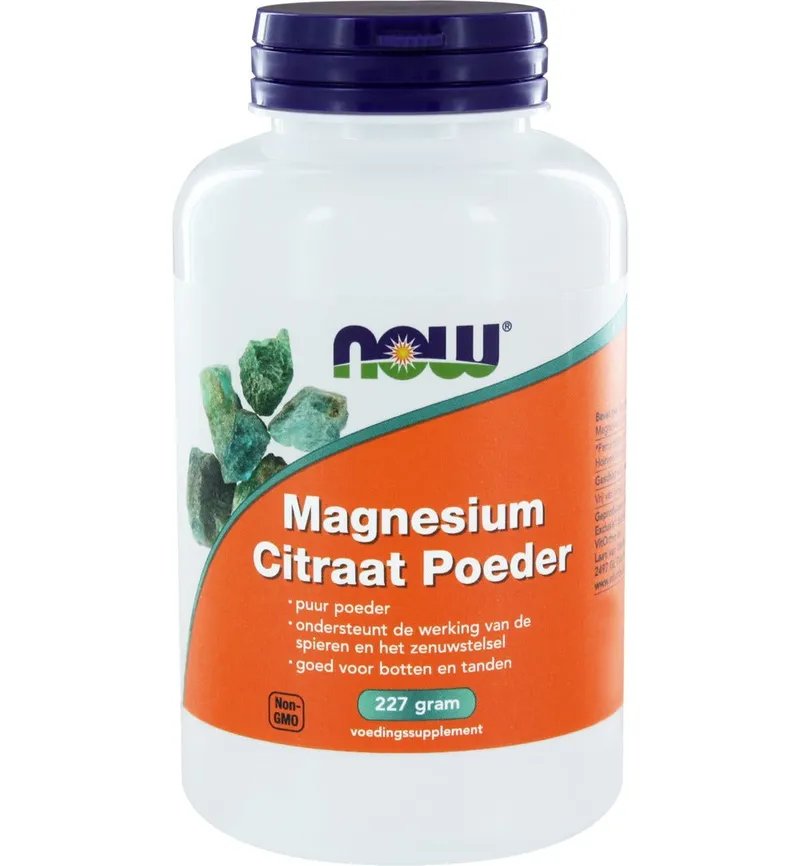 Magnesiumcitrat-Pulver 227 g - Reines & hochlösliches Magnesium