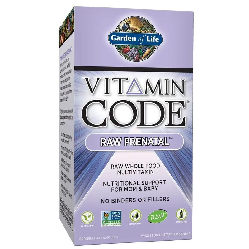 Vitamin Code Prenatal - RAW Vollwertiges Multivitamin (180 Kapseln)