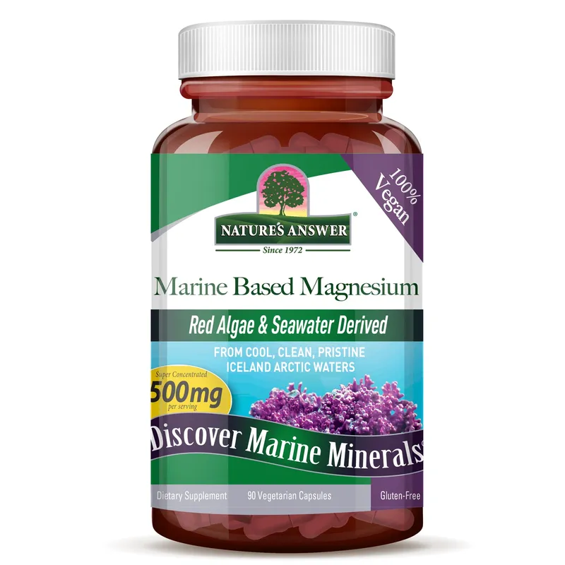 Magnesium auf Meeresbasis 500 mg - Natürliches Magnesium von Aquamin® (90 Kapseln)