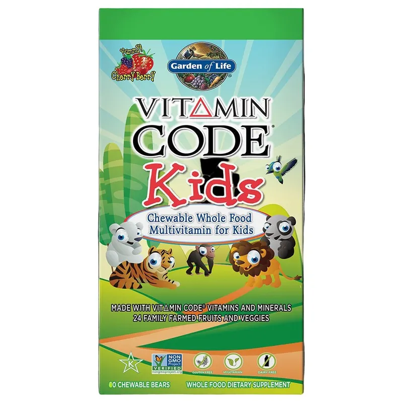 Vitamin Code Kids - Bio-Multivitamine für Kinder (30 Kautabletten)