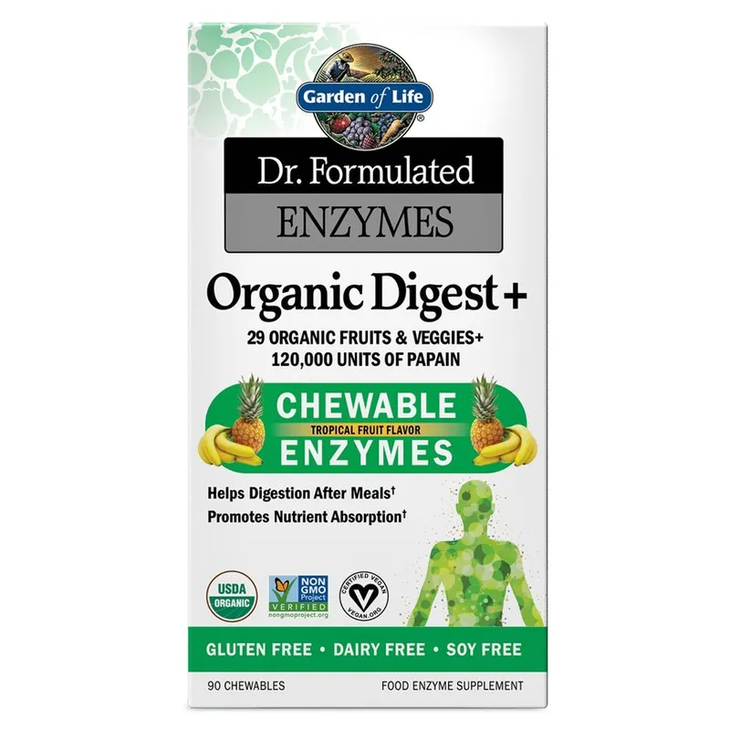 Dr. Formulated Enzyme Organic Digest+ - 60 Kautabletten