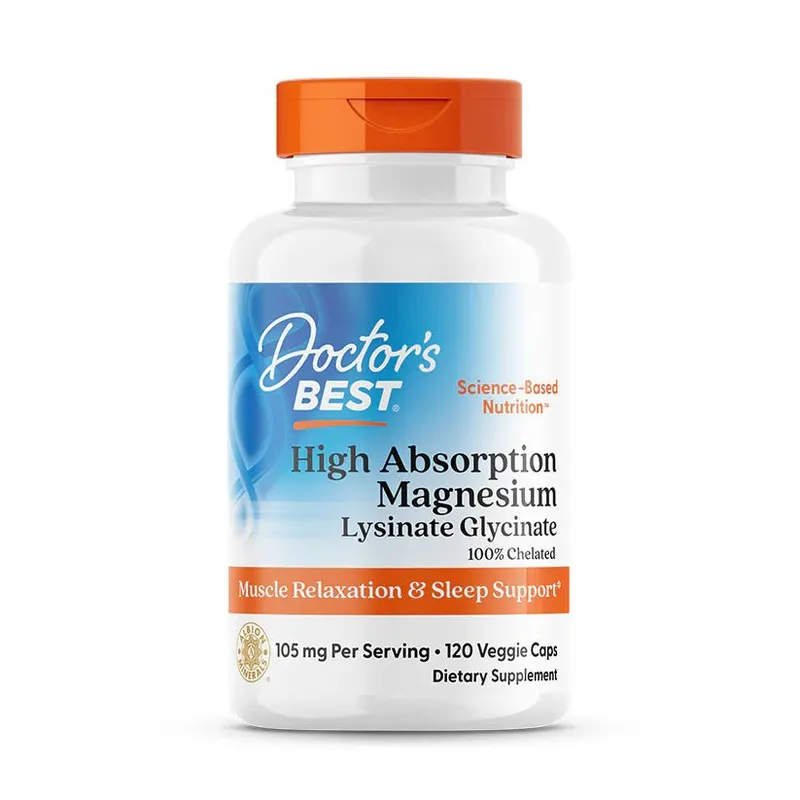 Magnesium mit hoher Absorption - 105 mg pro Dosis - 120 Kapseln
