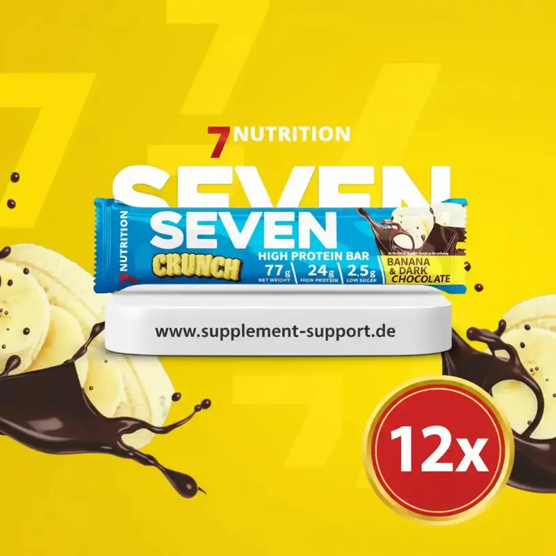 7NUTRITION SEVEN CRUNCH HIGH PROTEIN BAR 12x77g – 924g