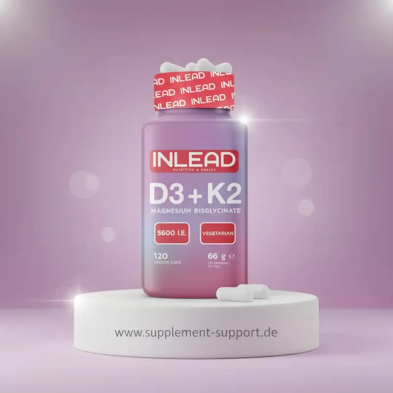 Inlead Vitamin D3 + K2 + Magnesium 120 Caps