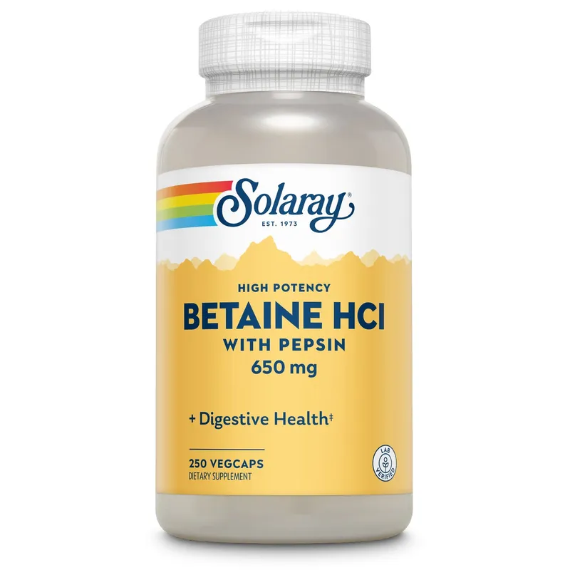 Solaray Betain HCl & Pepsin