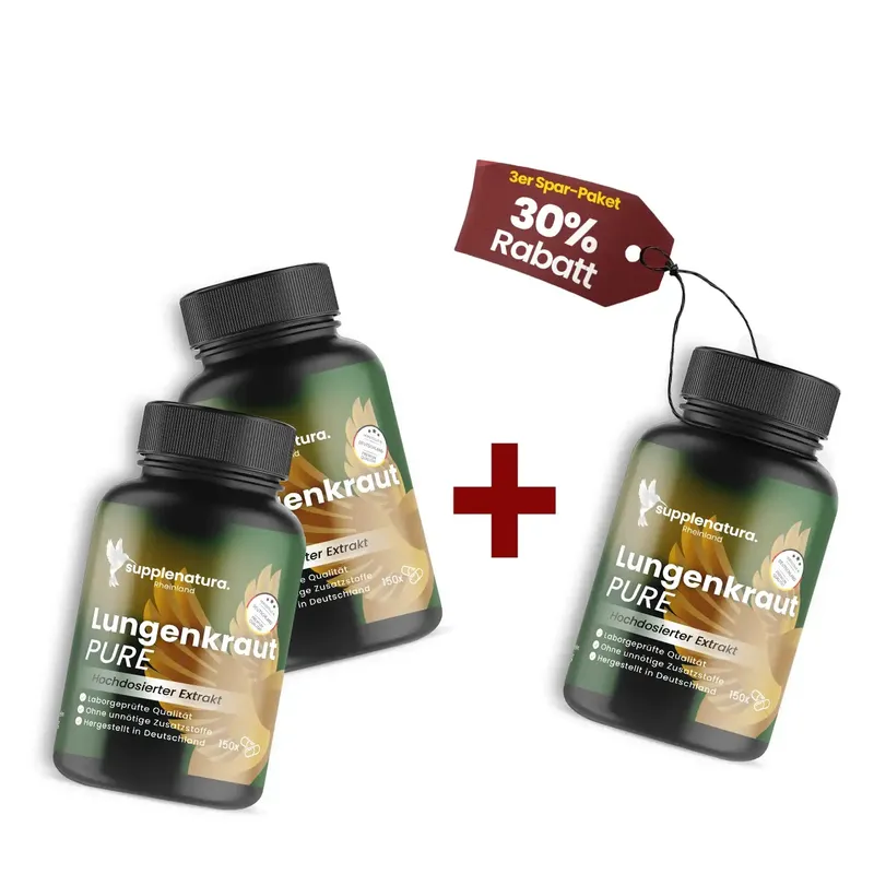 Supplenatura Rheinland Lungenkraut - 400mg Kapseln - hochdosierter Extrakt
