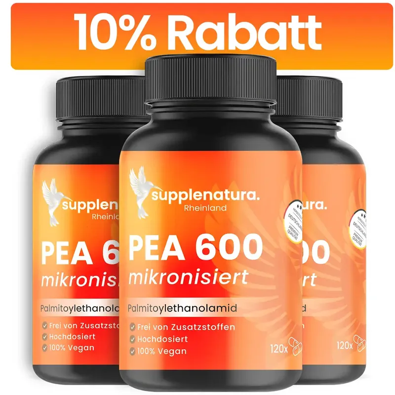 Supplenatura Rheinland PEA - 120 Kapseln 600mg - mikronisiert - (Palmitoylethanolamid)