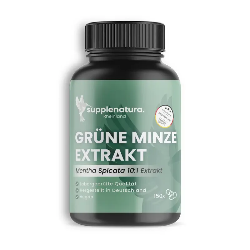 Grüne Minze Extrakt - 150 Kapseln (10:1 Extrakt)