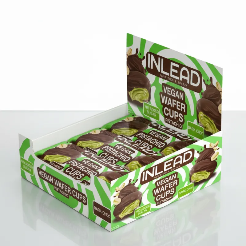 INLEAD Wafer Cups - 15x50g Pistachio Dark Choc