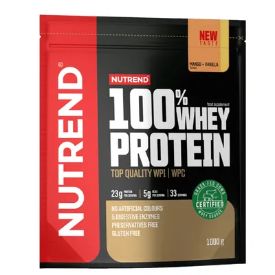 Nutrend 100% Whey Protein 1000g Mango Vanille