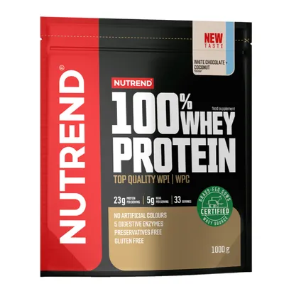 Nutrend 100% Whey Protein 1000g Weiße Schokolade Kokos