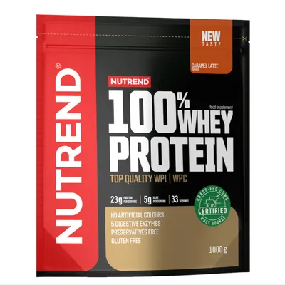 Nutrend 100% Whey Protein 1000g Karamell Latte