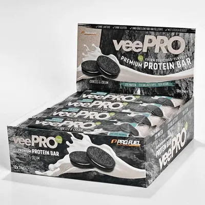 ProFuel veePRO Protein Riegel 12er Pack Cookies & Cream