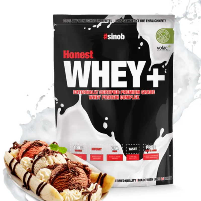 Sinob Honest Whey+ Schoko-Banane 820g