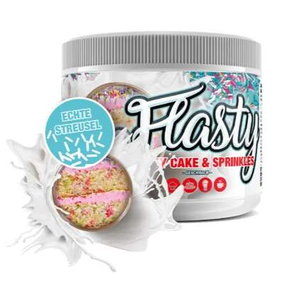 Sinob Flasty Geschmackspulver - 250g Birthday Cake & Sprinkles