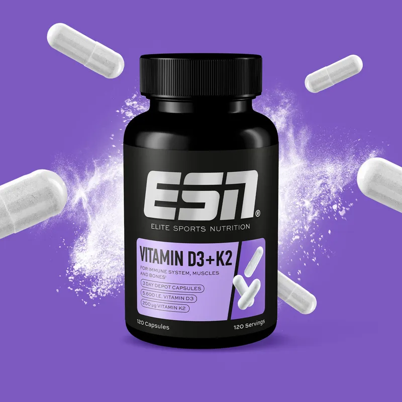 ESN - Vitamin D3+K2 - 120 Kapseln