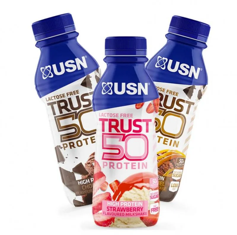 USN Ultimate Sport Nutrition | Trust Protein 50 (6x500ml), Chocolate