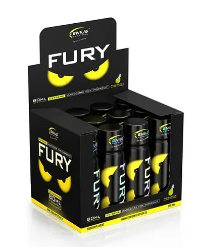 Genius Nutrition | Fury Extreme Shot - (12x80ml), Pineapple