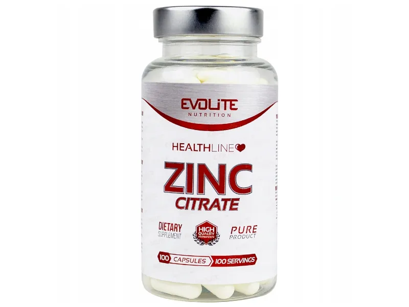 Evolite Nutrition | Zink Citrat - 100 Kapseln