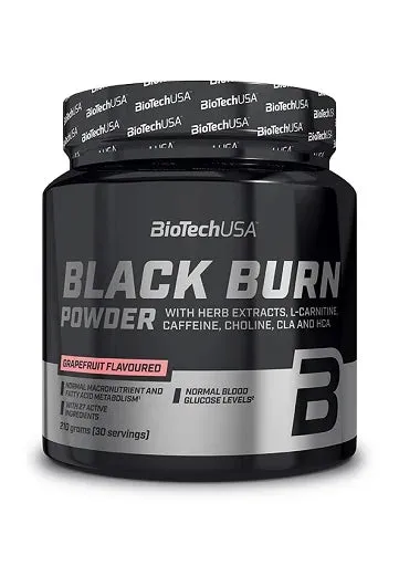 BioTech USA | Black Burn Powder - 210g, Grapefruit